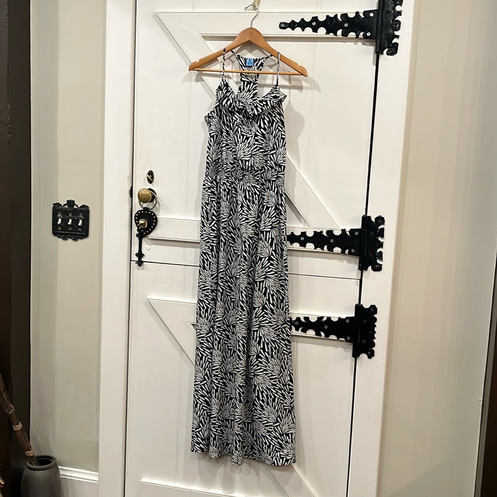 Floral Ruffled Maxi Dresss